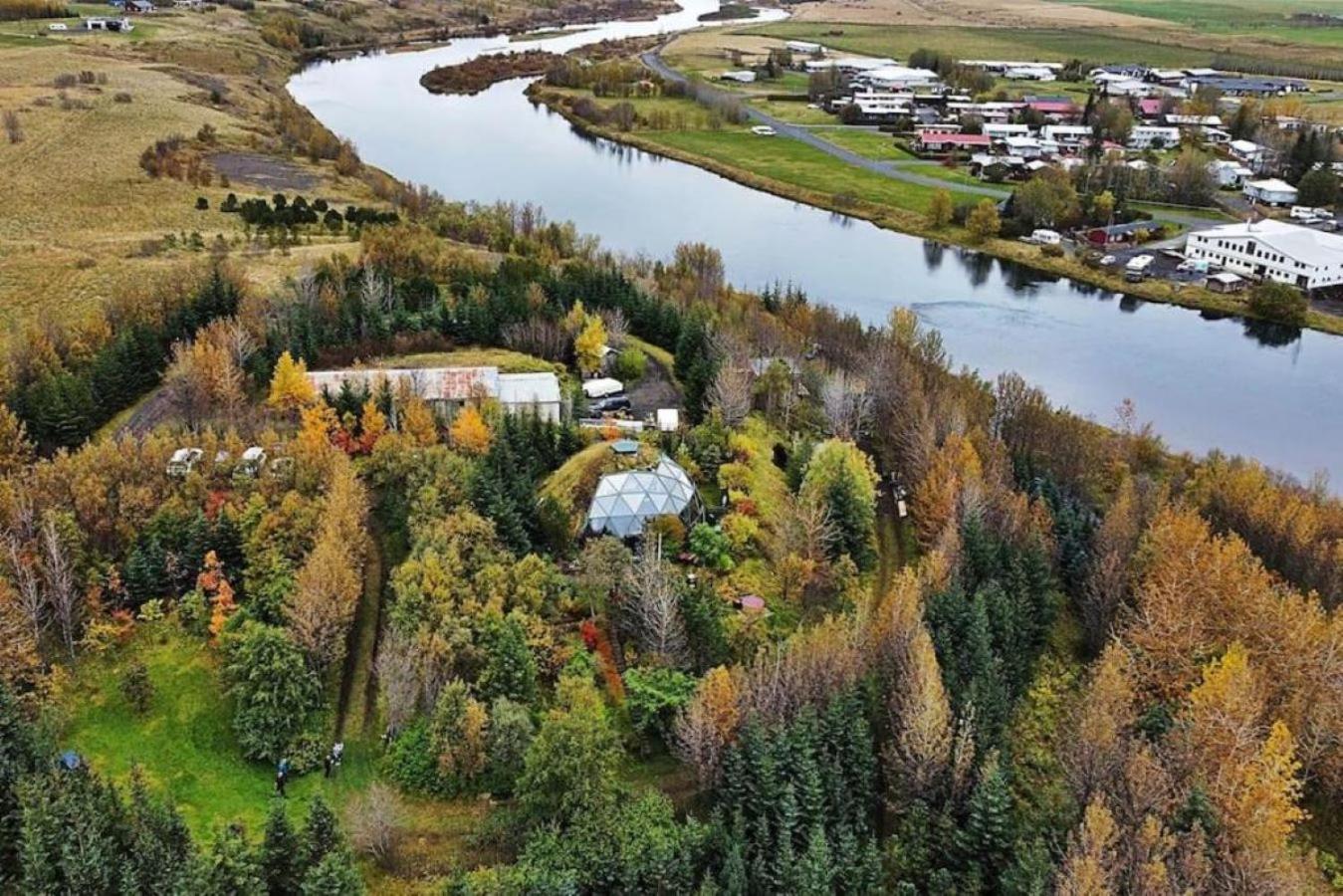 Apartmán Audkula Dome Cabin Hella Exteriér fotografie